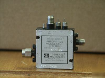 Generalmicrowave D1956 coaxial pin absorptive modulator