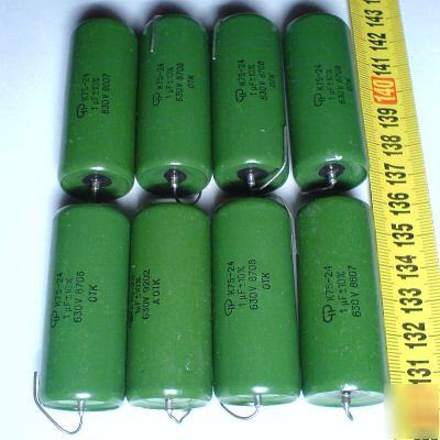 1.0 Âµf 630V ussr military capacitors K75-24 of 8 nos 