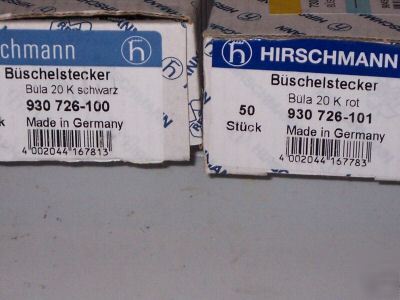 100 hirschmann 930 726-100/101 bula 20 k rot buela krot