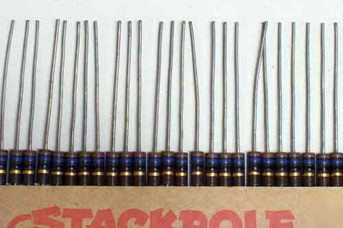 50) 16 ohm 1/2W carbon composition resistors 5%