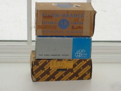 Carbon resistors 1/2 watt ab stackpole ionetics 2600 pc