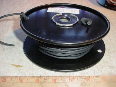 Columbia #18AWG black rubber test lead wire 3KV 100FT