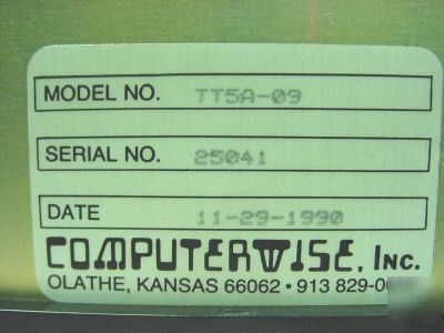 Computerwise TT5A-09 programmable trans terminal