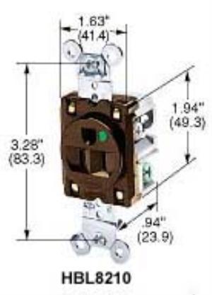 Hubbell 8300W duplex recepticle