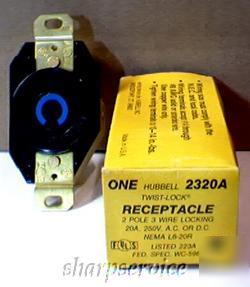 Hubbell hbl 2320A 20A/250V twist lock receptacle/outlet