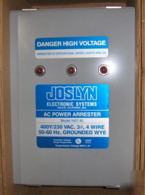 Joslyn surgitron 1 #1457-85 & power arrester #1457-45