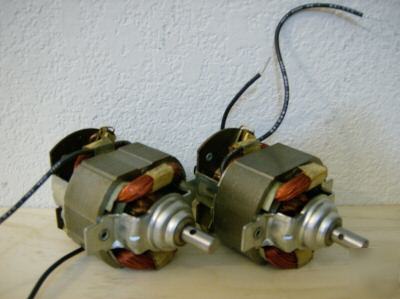 Lot of (2) 1/4 hp ac/dc electric motor 120 v, 2 amps