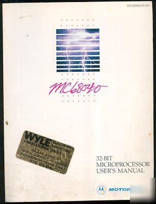 Motorola MC68040 32 bit microprocessor users manual 89