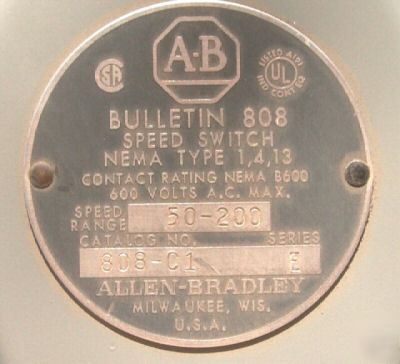 New a&b 808 C1 speed switch