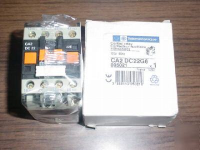 New telemecanique CA2 DC22G6 control relay