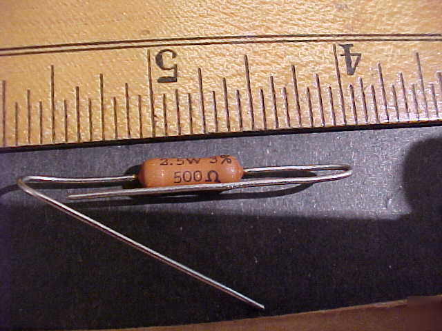 Power resistor 500 ohm 3% 2.5 watts 8EA/$5 ..E627