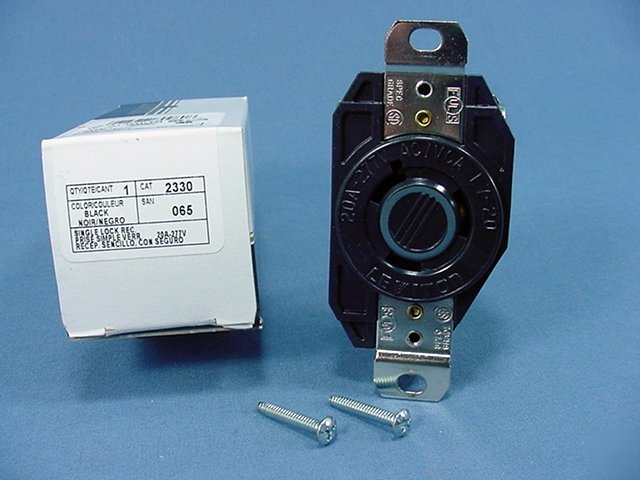 10 leviton L7-20 locking V0 receptacles 20A 277V 2330