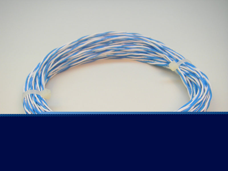 50 feet mil-spec 24-awg twisted pair silver-teflon wire