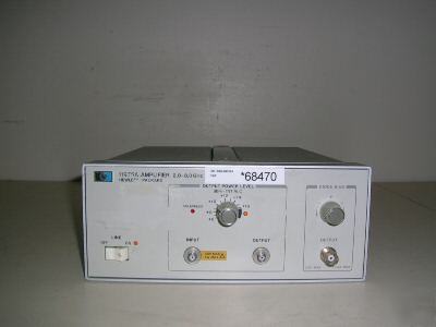 Hp 11975A amplifier. 2 ghz to 8 ghz.