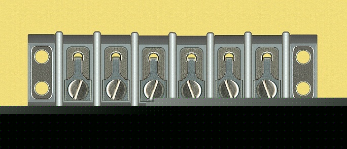 Lot 8 kulka two screw 7 pos terminal blocks 30A 600V