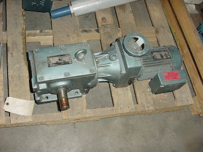 Sew eurodrive S60 1.5-7 rpm .5 hp gearmotor varimot