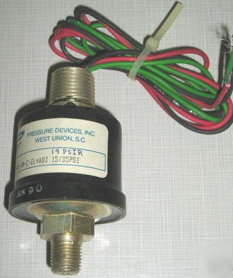 Pressure switch 15-35 psig adjustment range