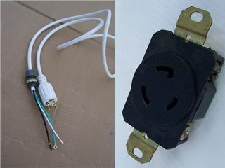 240 v twist lock plug & receptacle 