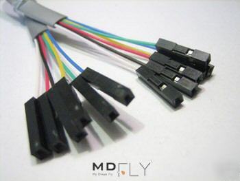 6 pin to 6 pin individual connection cable wire 6 color