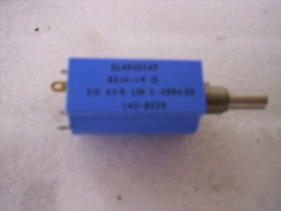 Clarostat potentiometer 1K 10 turn p/n 62JA-1K lot of 3