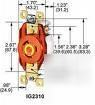 Hubbell IG2310 heavy duty locking single receptacle