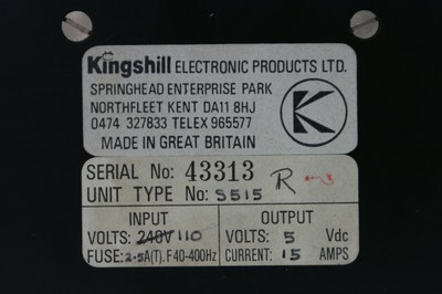 Kingshill S515 power supply 5VDC 15A