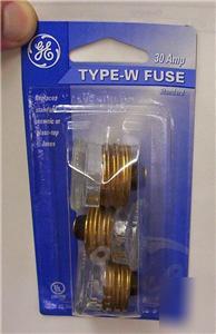 New ge fast acting plug fuse 30 amp 37630 case of 25