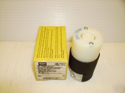 New hubbell plug connector HBL7101C L2-20R 20 a 250 v 