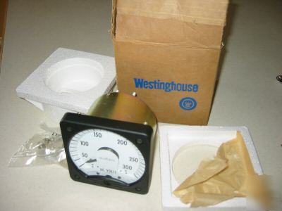 Nos westinghouse voltmeter ac volts 0-300 volt meter