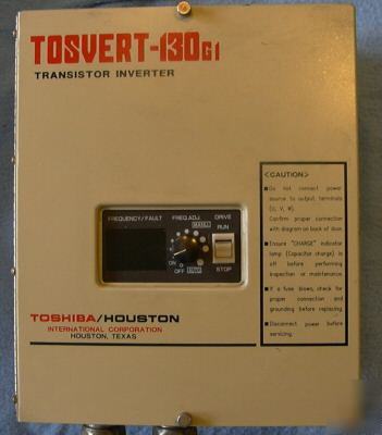 Toshiba 130GI 1HP variable frequency drive (vfd)
