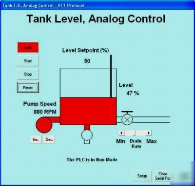 Simulation plc training, allen bradley hmi