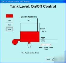 Simulation plc training, allen bradley hmi