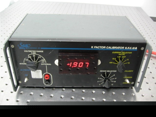 T29710 sage enterprises k factor calibrator, k.f.c.15A