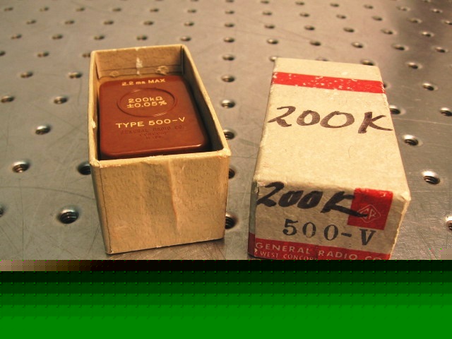 T29935 general radio type 500-v resistor