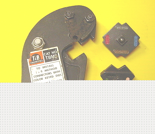Thomas & betts TBM5 crimper compression t&b w/3 dies