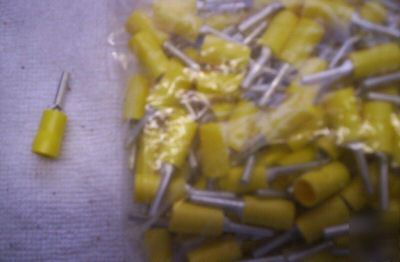 Yellow 2.9 x 14.0 pin terminal pack of 50