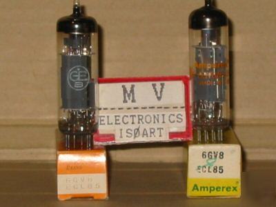 2 tubes ECL85 6GV8 giant+amperex - valvole 
