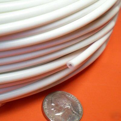 5FT. 15KV 17AWG white high voltage wire cable stranded