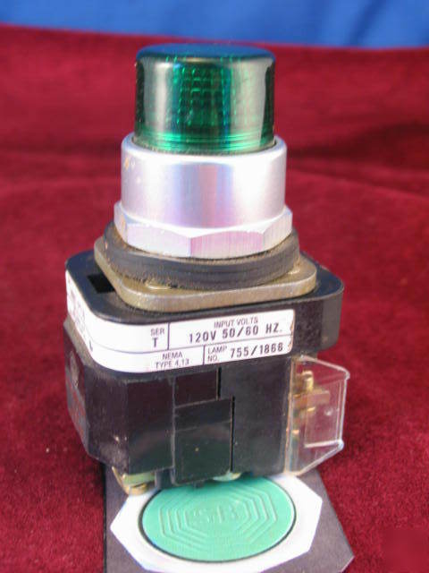 800T-PT16 allen bradley pushbutton momantary green