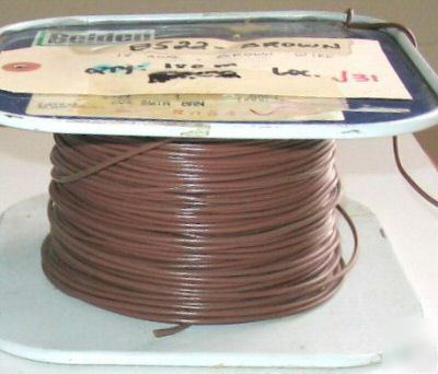 Belden hook-up wire 18 awg 16/30 pvc 350 ft brwn