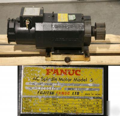 Fanuc 6 ac spindle motor A06B-0707-9002