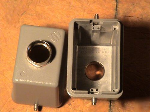 Harting han connectors huge lot of hoods and bulkheads
