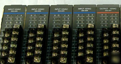 Lot=directlogic/koyo 305=plc racks+15 i/o modules/cpu+