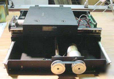 Motorized xy table linear slide way actuator assembly