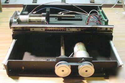 Motorized xy table linear slide way actuator assembly