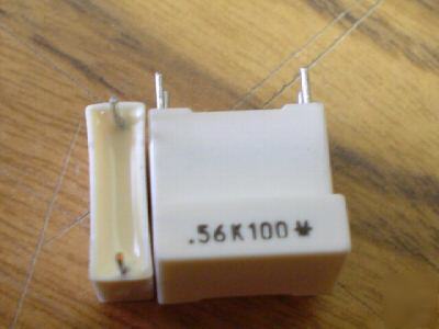 New 200PCS 100V .56UF mallory box mylar capacitors 