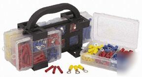 Electrical wire terminals assortment 580PC w/organizer