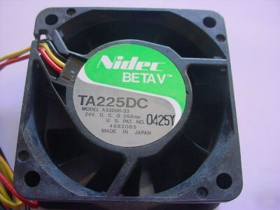 24 vdc .05 amp TA225DC fan A33096-33 (qty 12 ea)