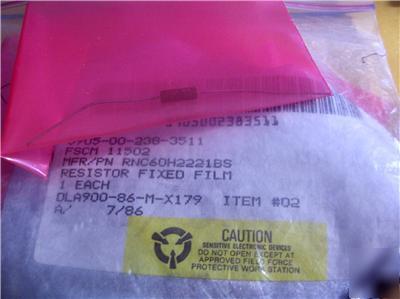 (37) resistor fixed film p/n RNC56K49R9FS mfr.p/n emf-5