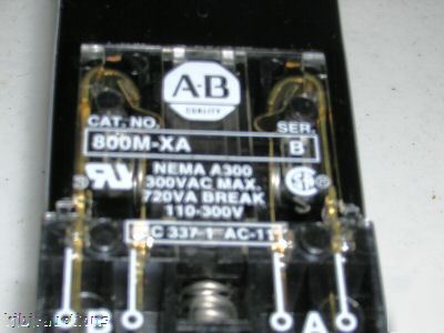 Ab allen bradley illuminated push button switch 